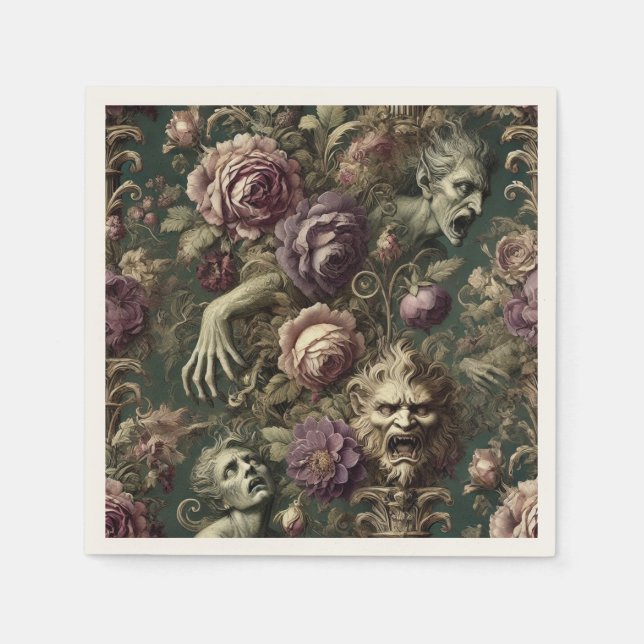 The After Hours Reliquary – Gothic Baroque Napkins (Front)