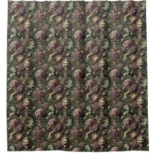 The After Hours Reliquary – Gothic Baroque Shower Curtain