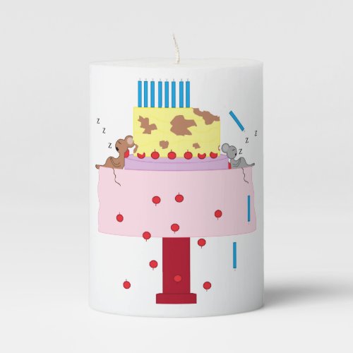 The Afternoon Nap_ Belated Birthday Pillar Candle