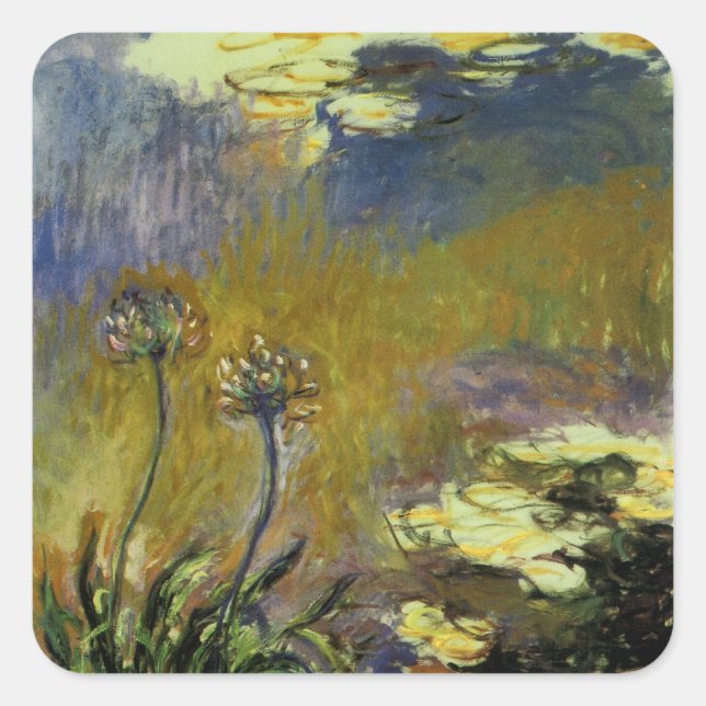 The Agapanthus Square Sticker (Front)