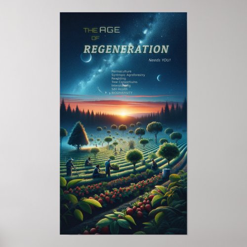 The Age of Regeneration 10 Green Poster