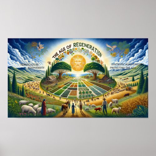 The Age of Regeneration 4 Permaculture Poster