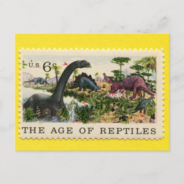 The Age of Reptiles 1970 Postcard (Front)