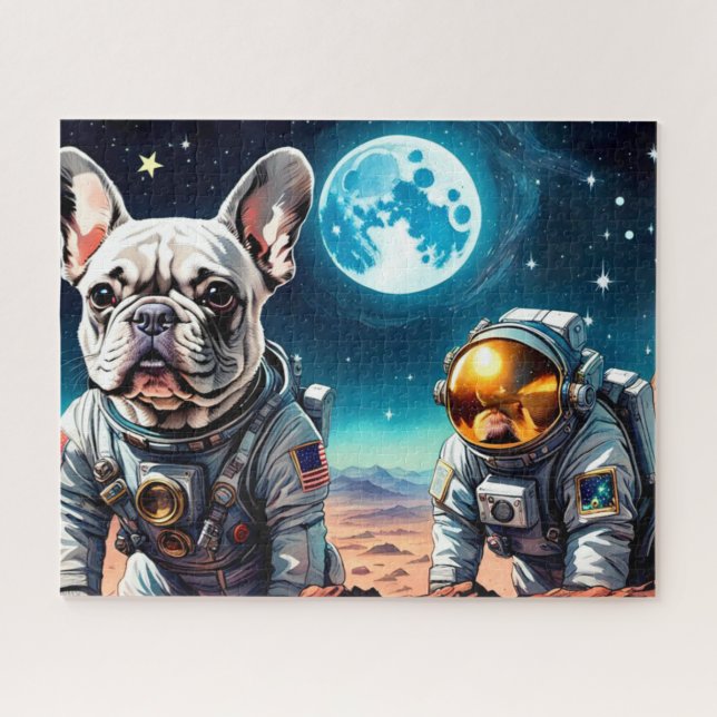 THE AGE OF STEEL-FRENCH BULLDOG 3 JIGSAW PUZZLE (Horizontal)