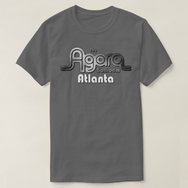 The Agora Ballroom Legendary Defunct Atlanta Music T-Shirt (Design Front)