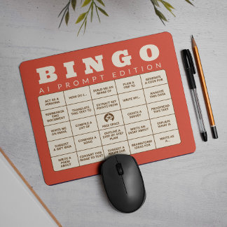 The AI Bingo - Prompt edition - Make your own Mouse Pad