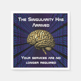 The AI Singularity Has Arrived Napkins