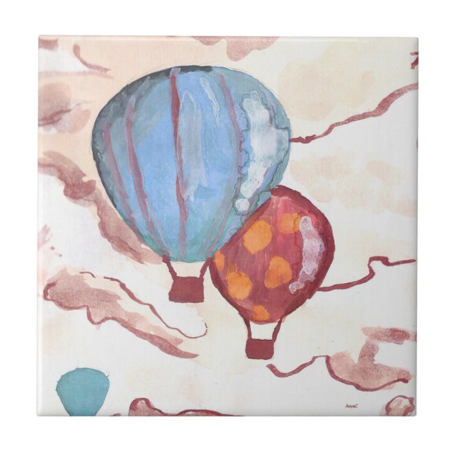 The Air I Breathe by AnyaC Ceramic Tile (Front)