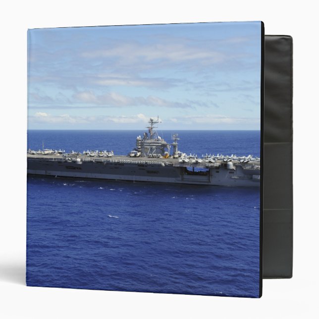 The aircraft carrier USS Abraham Lincoln 2 3 Ring Binder (Front/Inside)