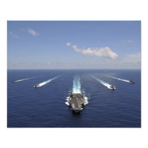 The aircraft carrier USS Abraham Lincoln 2 Photo Print