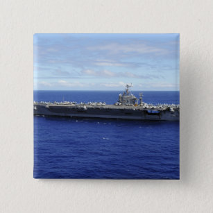 The aircraft carrier USS Abraham Lincoln 2 Pinback Button