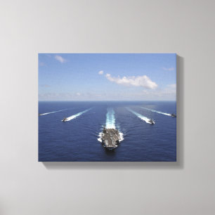 The aircraft carrier USS Abraham Lincoln Canvas Print