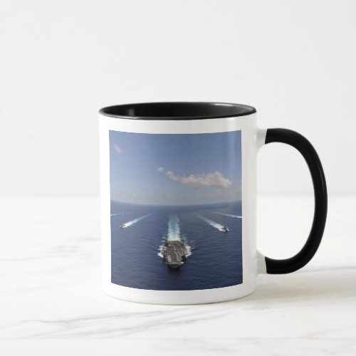 The aircraft carrier USS Abraham Lincoln Mug