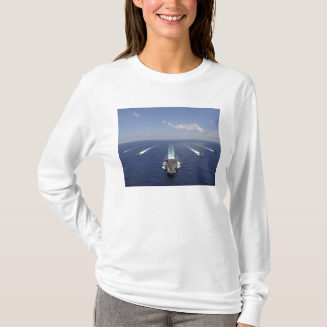 The aircraft carrier USS Abraham Lincoln T-Shirt (Front)