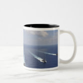 The aircraft carrier USS Abraham Lincoln 2 Two-Tone Coffee Mug | Zazzle