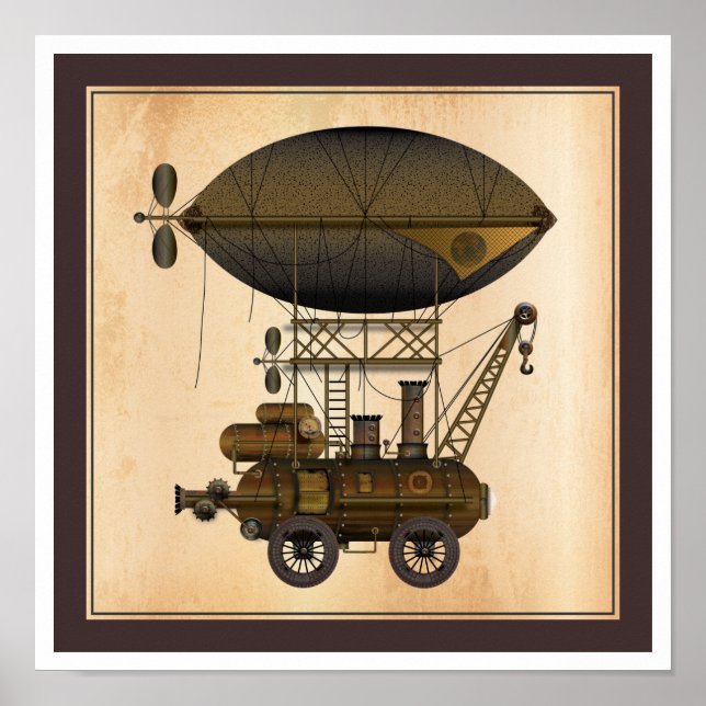 The Airship Douglas Industrial Flying Machine Poster (Front)