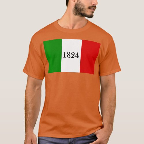 The Alamo 1824 Flag Texas Revolution Independence  T_Shirt