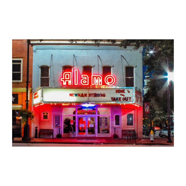 THE ALAMO Acrylic Art (Front)