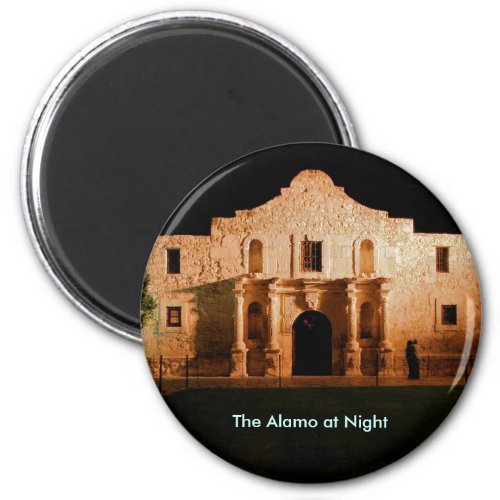 The Alamo at Night Magnet