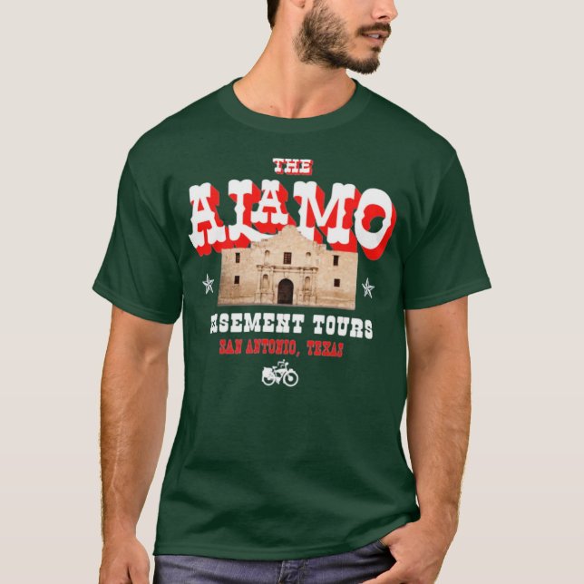 The Alamo Basement Tours T-Shirt (Front)