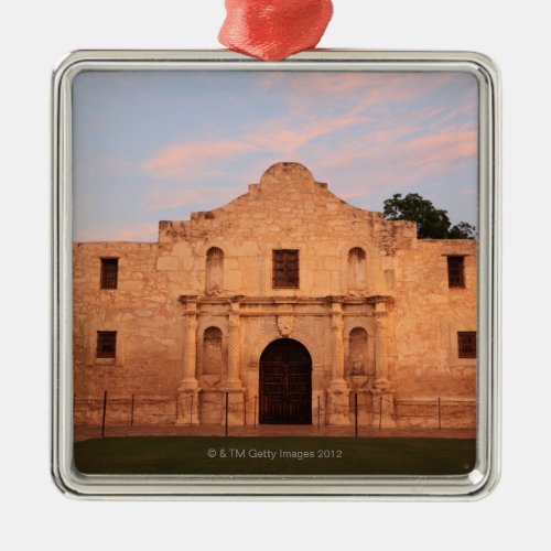 The Alamo Mission in modern day San Antonio 2 Metal Ornament