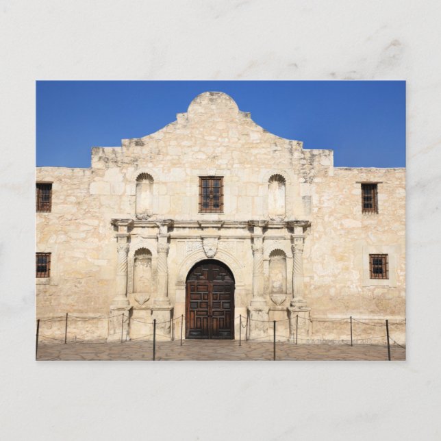 The Alamo Mission in modern day San Antonio, 3 Postcard (Front)