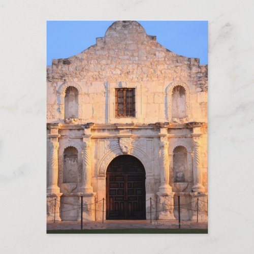 The Alamo Mission in modern day San Antonio Postcard