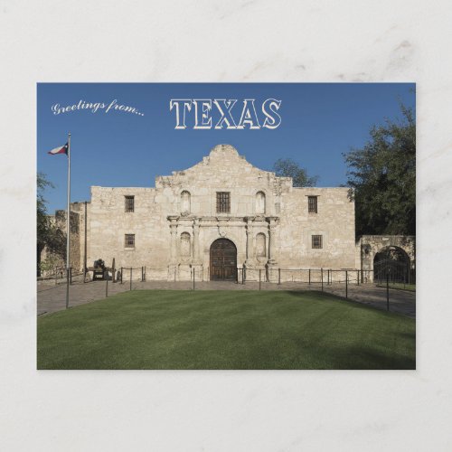 The Alamo Mission in San Antonio Texas Postcard