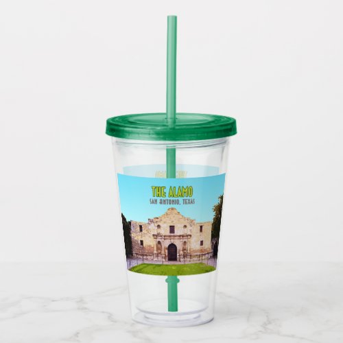 The Alamo Mission San Antonio Texas Acrylic Tumbler