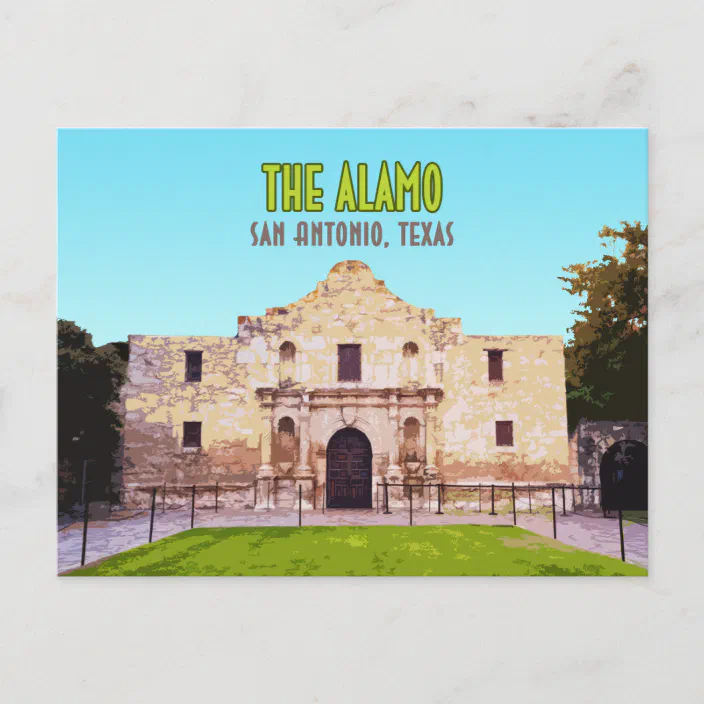 War Postcard The Alamo San Antonio Texas Historic Spanish Mission Battle of . 