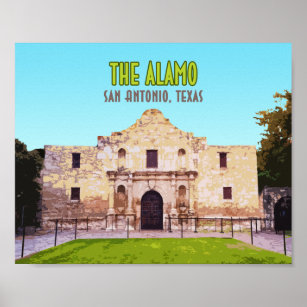 The Alamo Mission San Antonio Texas Poster