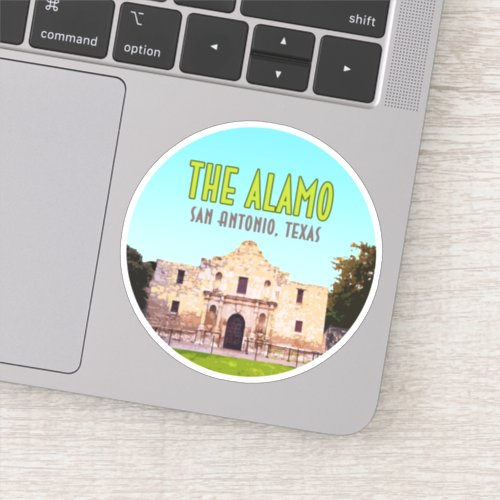 The Alamo Mission San Antonio Texas Sticker