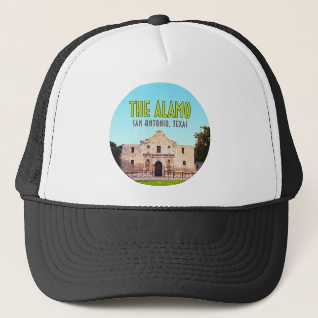 The Alamo Mission San Antonio Texas Trucker Hat (Front)