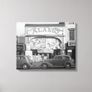 The Alamo Movie Theater, 1937 Canvas Print