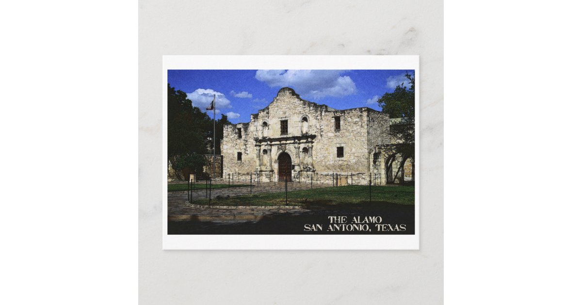 The Alamo Postcard Zazzle