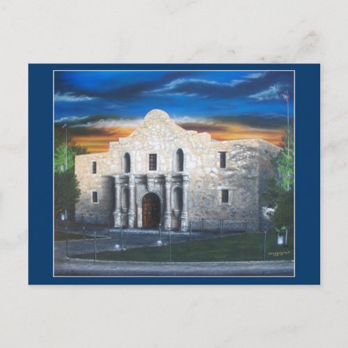 The Alamo Postcard