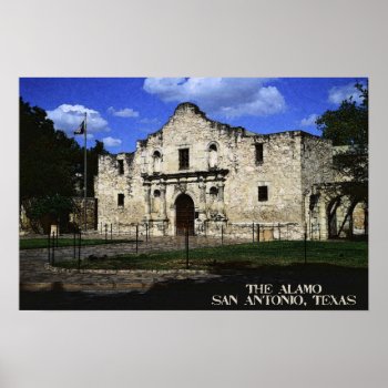 The Alamo Print by slowtownemarketplace at Zazzle