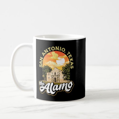 The Alamo San Antonio Texas Mission Vintage Retro  Coffee Mug