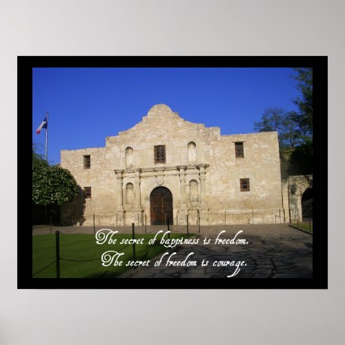 The Alamo Texas_Secret of Happiness Poster