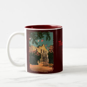 The Alamo Vintage Texas Coffee Mug by vintageamerican at Zazzle