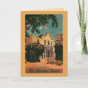 The Alamo Vintage Texas Greeting Card
