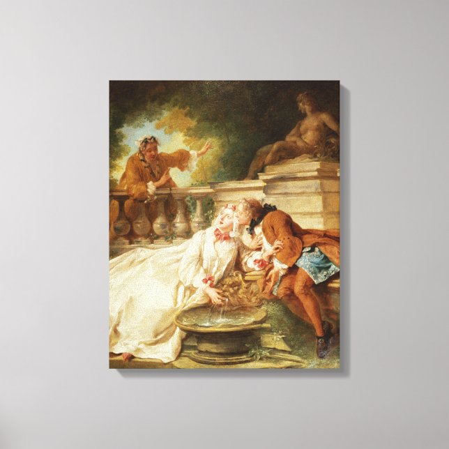 The Alarm, 1723 (oil on canvas) Canvas Print (Front)