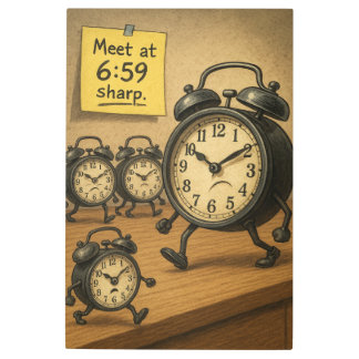 The Alarm Clock Uprising Metal Print