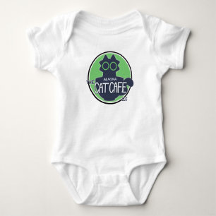 The Alaska Cat Cafe Classic Logo Design Baby Bodysuit