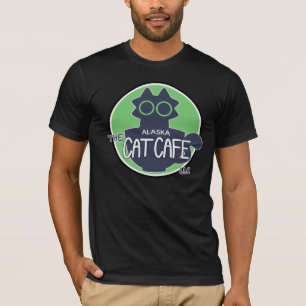 The Alaska Cat Cafe Classic Logo Design T-Shirt