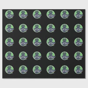 The Alaska Cat Cafe Classic Logo Design Wrapping Paper