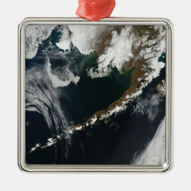 The Alaskan Peninsula and Aleutian Islands Metal Ornament (Front)