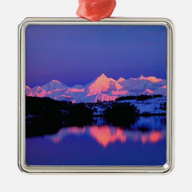 The Alaskan Range is adjacent to Mt. Denali, Metal Ornament (Front)