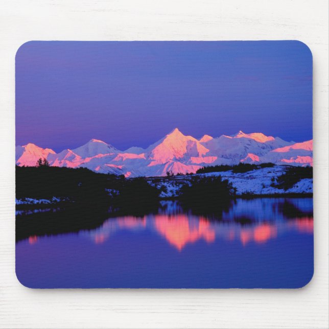 The Alaskan Range is adjacent to Mt. Denali, Mouse Pad (Front)