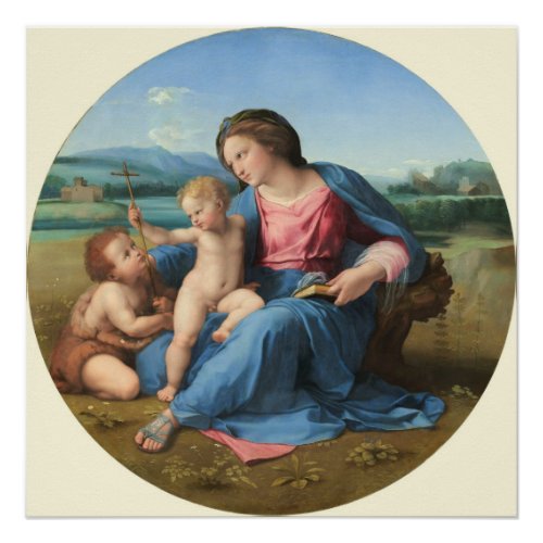 The Alba Madonna c 1510 oil on panel Poster